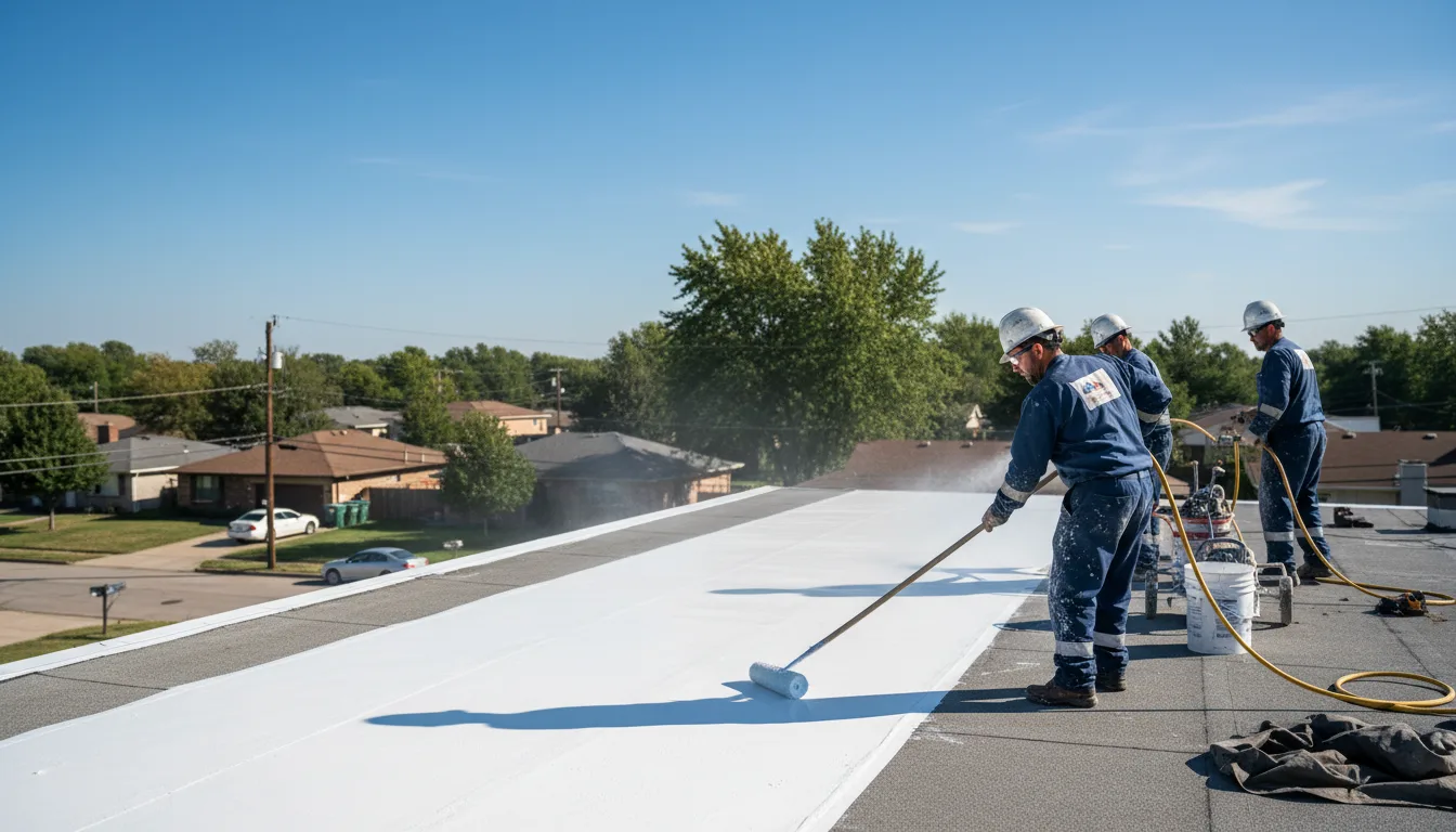 Commercial roof coating in Geary, OK near me
